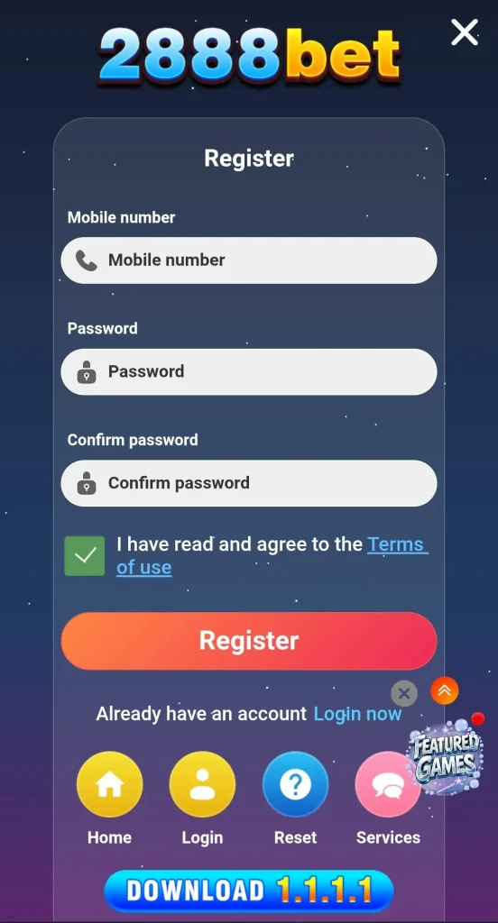 2888bet register